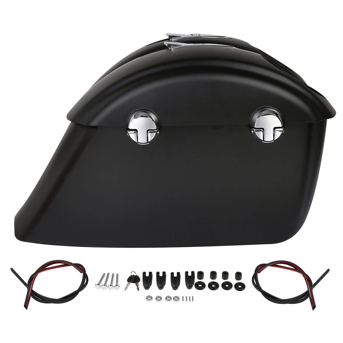Matt Black Saddlebag Audio Lid Electronic Latch For Indian Chieftain Roadmaster