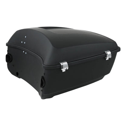 Matte Black King Trunk Pad Rack Speakers Fit For Harley Street Glide 14-25