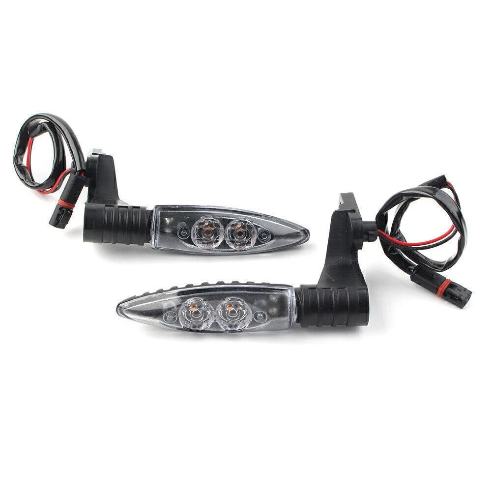 2x Amber LED  Rear Turning Signal Blinker Light for BMW F800 GS/R/S R1200 clear
