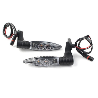 2x Amber LED  Rear Turning Signal Blinker Light for BMW F800 GS/R/S R1200 clear