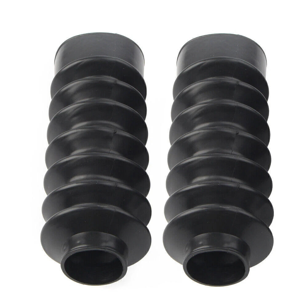 39mm Short Boots Fork Cover Gaiters Gator Rubber For Harley Sportster XL883 1200