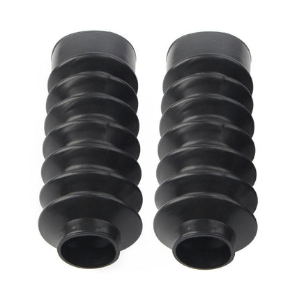 39mm Short Boots Fork Cover Gaiters Gator Rubber For Harley Sportster XL883 1200