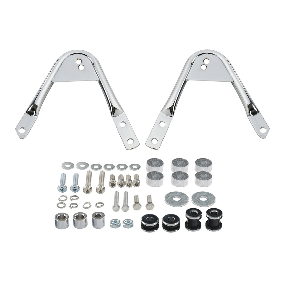 2-Up Pack Luggage Rack+Docking Kits Fit For Harley Touring FLHR FLTR 97-08