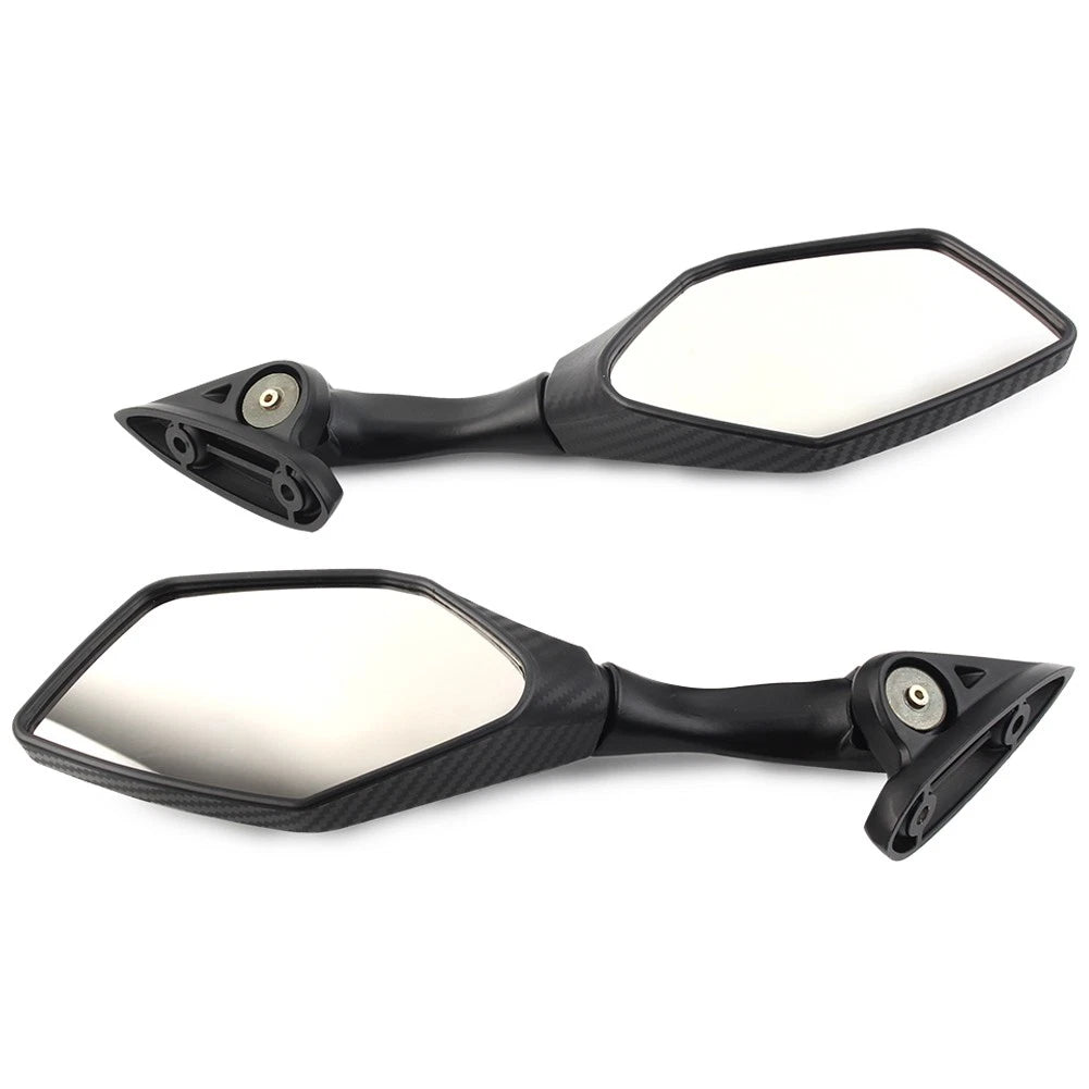 2PCS Foldable Side Rearview Mirrors For Yamaha YZF R3 R25 2015 - 2024 Black