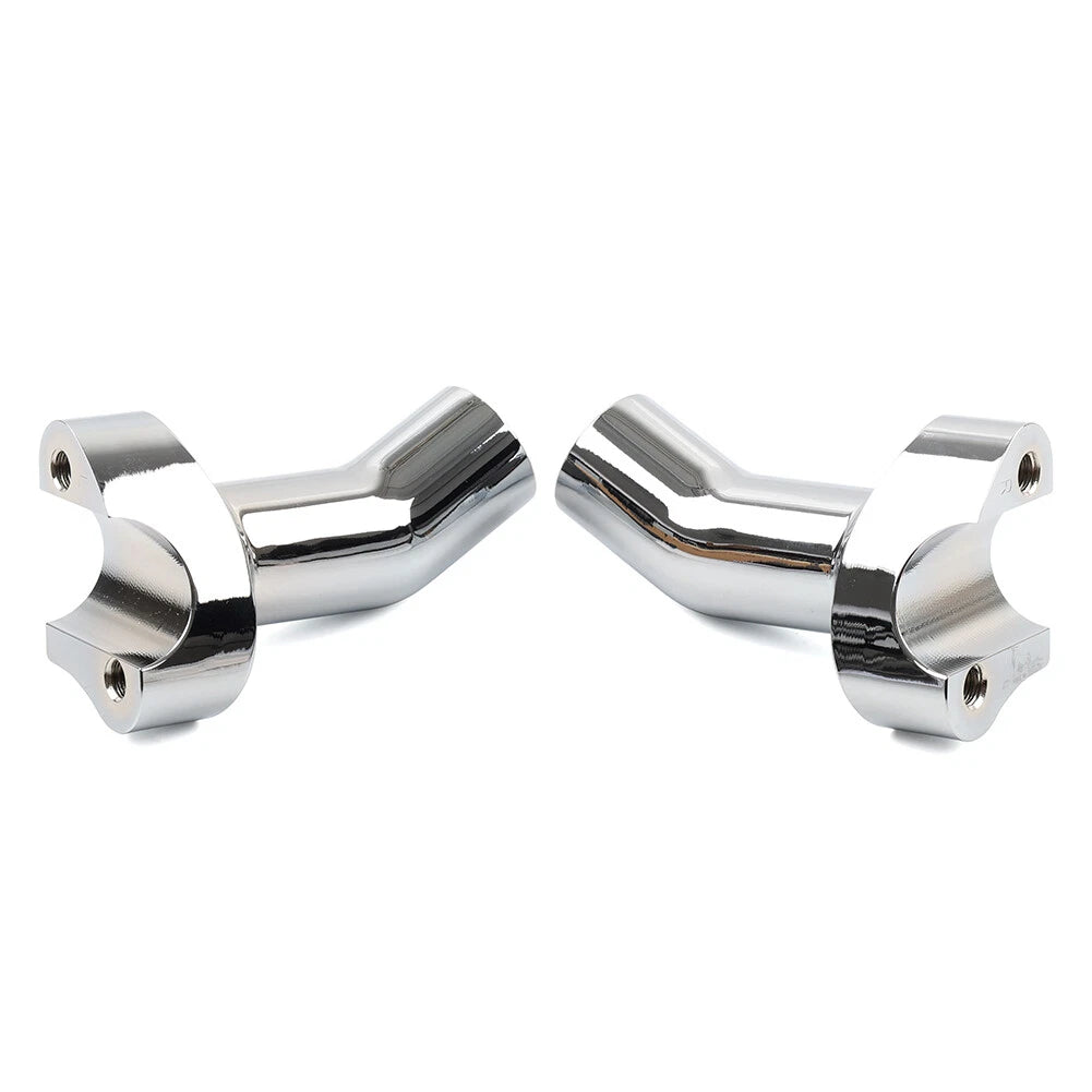 3 1/2" Pullback Handlebar Risers Fit Harley 1" Bar Dyna Softail Road King Chrome