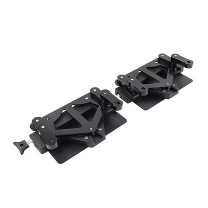 BLK Motor Saddlebag Guard Rails Bracket Quick Release Lockable Mount For Harley