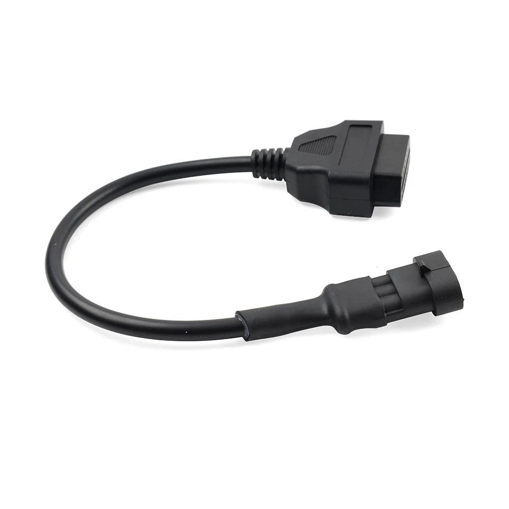 1x Motorcycle 3 pin To 16pin OBD2 Diagnostic Cable Adapter Connector For Cfmoto