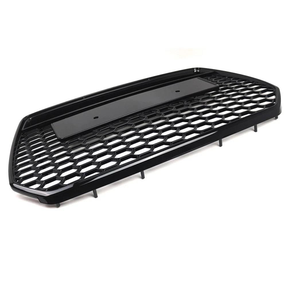 1pc Glossy Black Front Bumper Honeycomb Grille For Audi A6 S6 C7 2016-2018