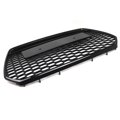 1pc Glossy Black Front Bumper Honeycomb Grille For Audi A6 S6 C7 2016-2018