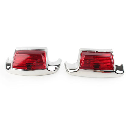 Fender Tip Light Front & Rear For Harley Davidson FLHT FLT FLHS FLHR Red Lens US