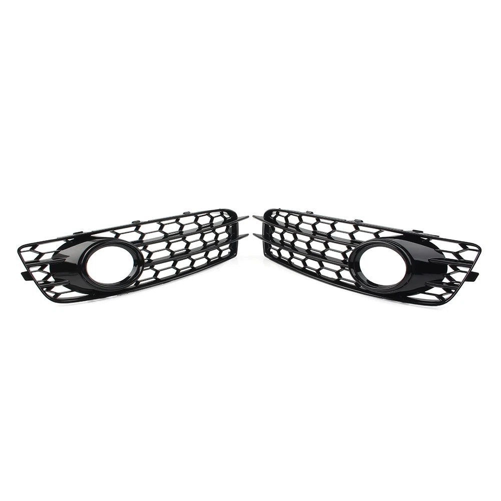 BK Front Bumper Honeycomb Mesh Fog Light Grille Cover Fit Audi A3 8P SLine 09-12