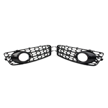 BK Front Bumper Honeycomb Mesh Fog Light Grille Cover Fit Audi A3 8P SLine 09-12