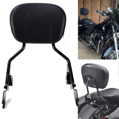 Detachable Backrest Sissy Bar & Pad For Harley Electra Street Road Glide 09-23