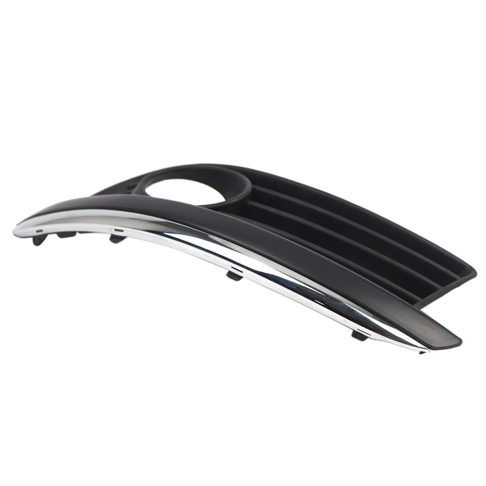 1x Left Front Bumper Fog Light Lamp Cover w/ Chrome Trim For VW Jetta 2006-2010