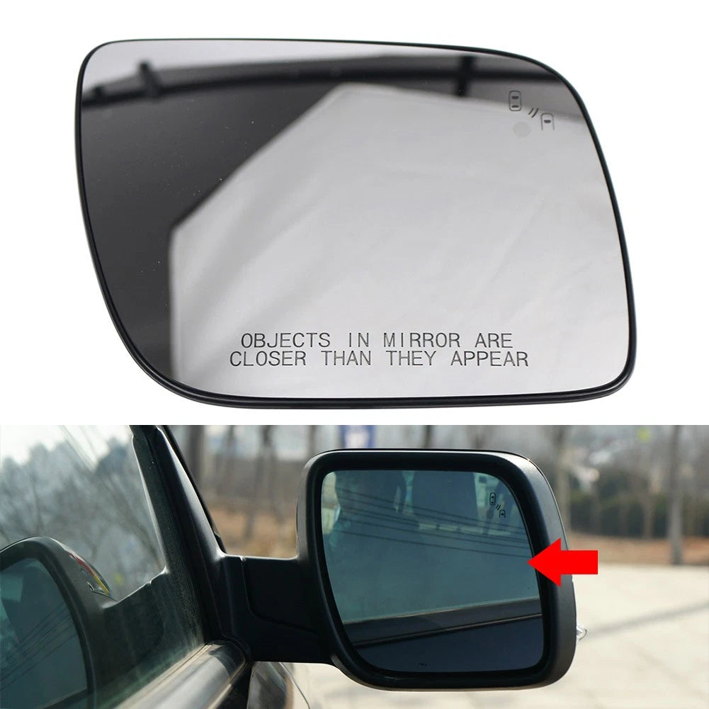 5.25'' Rearview Mirror Glass With Blind Spot Indicator For Ford Explorer 11-17 R