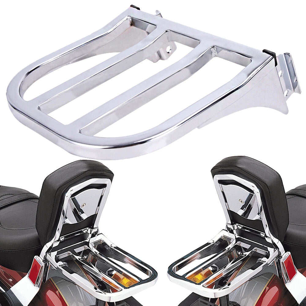 Detachable Rear Backrest Luggage Rack For Harley Heritage Softail Dyna Fatboy US