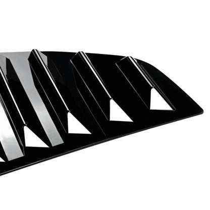 Rear Window Louver Shutter Cover Trim Glossy Black For VW Golf MK5 2004-2008