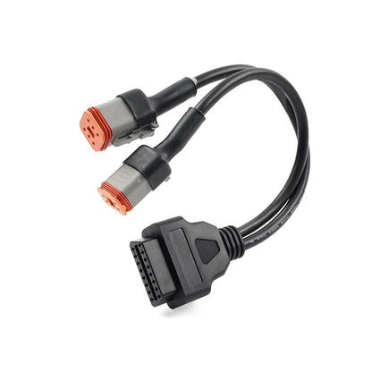 Motor 6 Pin 4 Pin to OBD2 Adapter Cable Diagnostic Scanner 2in1 For Harley US