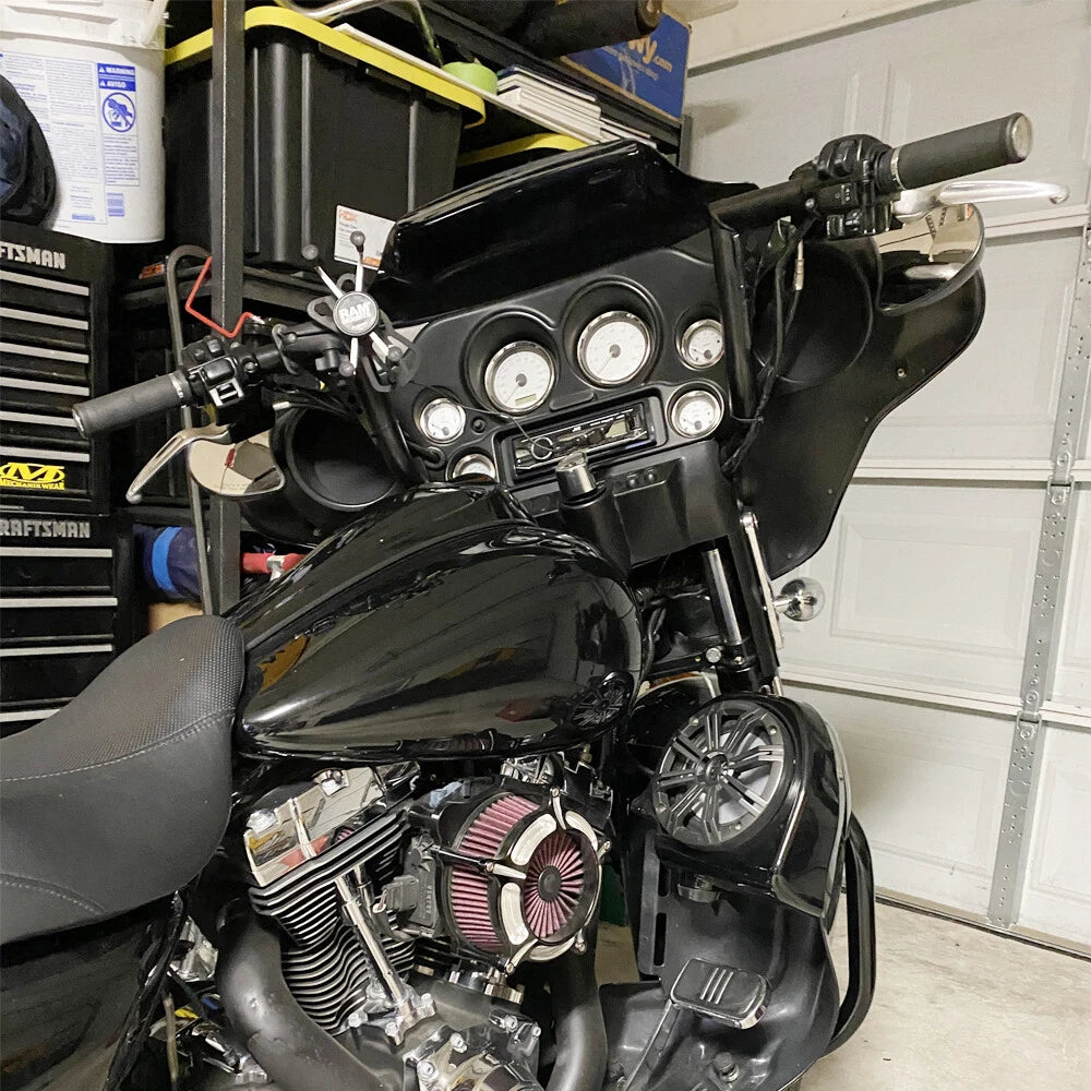 16" Rise 1-1/4" Ape Hanger HandleBar Fit For Harley Dressers Baggers Touring US