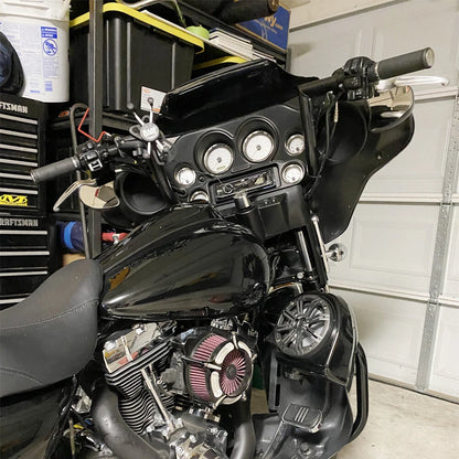 16" Rise 1-1/4" Ape Hanger HandleBar Fit For Harley Dressers Baggers Touring US