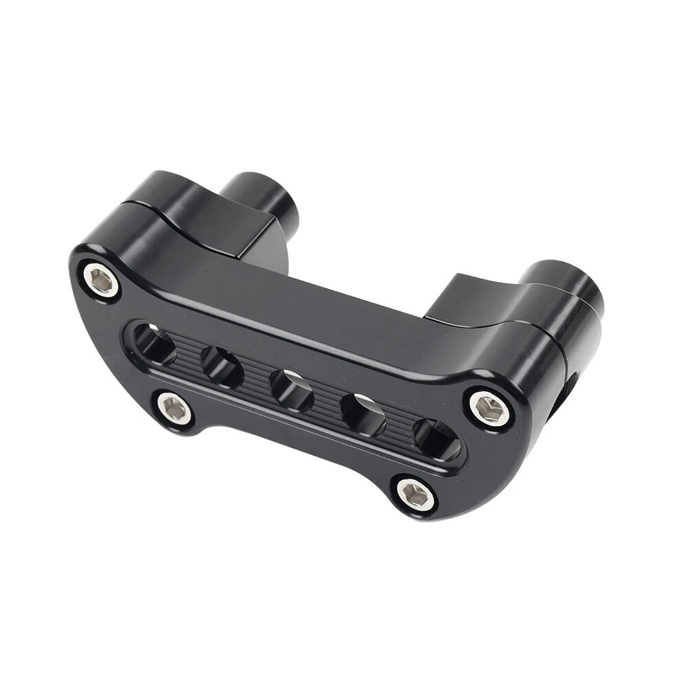 Handlebar Riser Top Clamp Mount For Harley Sportster Softail Dyna Road King Blk