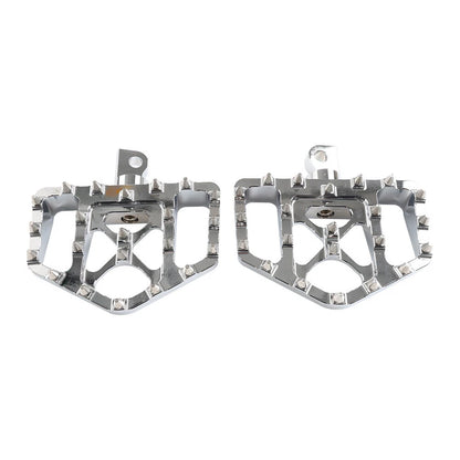 Wide Foot Pegs MX Style Floorboard Fit Harley Touring Sportster Softail Dyna