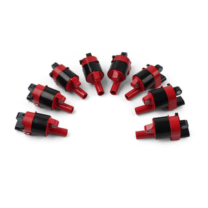 8x Red D514A Round Ignition Coil Pack For Chevrolet Silverado For GMC