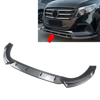 Front Bumper Chin Splitter Lip Trim For Benz V Class Vito W447 2024-2025
