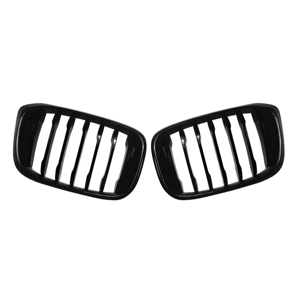 Glossy Black Front Kidney Middle Grille Grill For BMW X3 G01 X4 G02 2018-2021