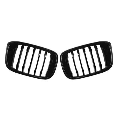 Glossy Black Front Kidney Middle Grille Grill For BMW X3 G01 X4 G02 2018-2021