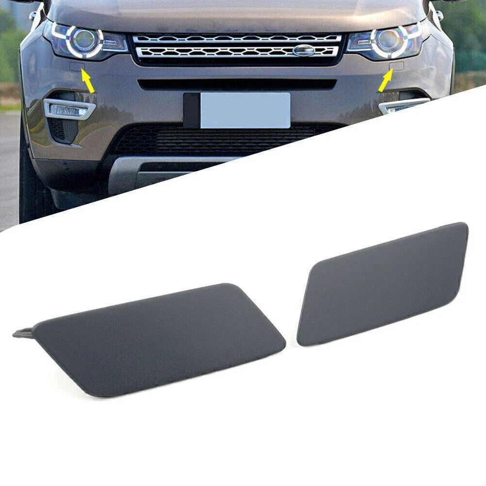 Pair Headlight Washer Cover Left Right For Land Rover Discovery Sport 2015-2019