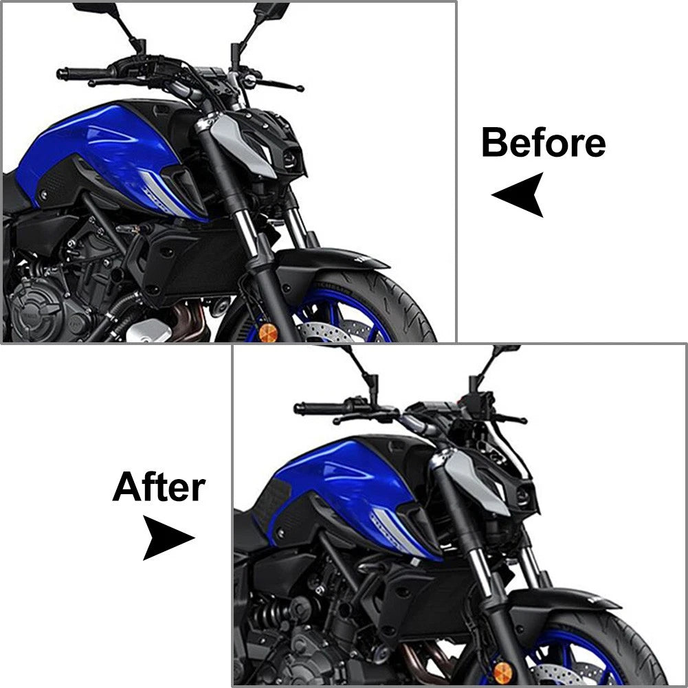 Motorbike Windshield Wind Deflector Windscreens For Yamaha  MT07 21-22
