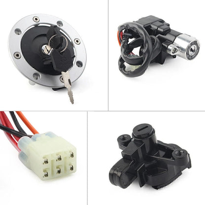 Ignition Switch+Fuel Gas Cap Lock+Key Set Fit Suzuki GSF600 GSF1200 Bandit 95-05