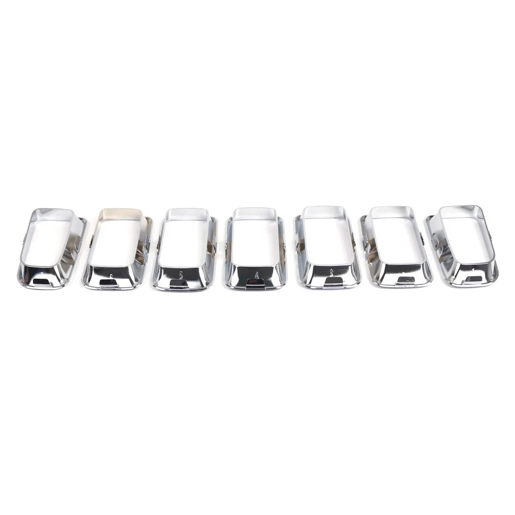 Front Grille Insert Cover Frame Grille Molding Chrome For Jeep Compass 2011-2017