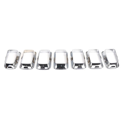Front Grille Insert Cover Frame Grille Molding Chrome For Jeep Compass 2011-2017