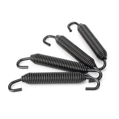 Universal Long Stainless Header Exhaust Springs Motorcycle Black US