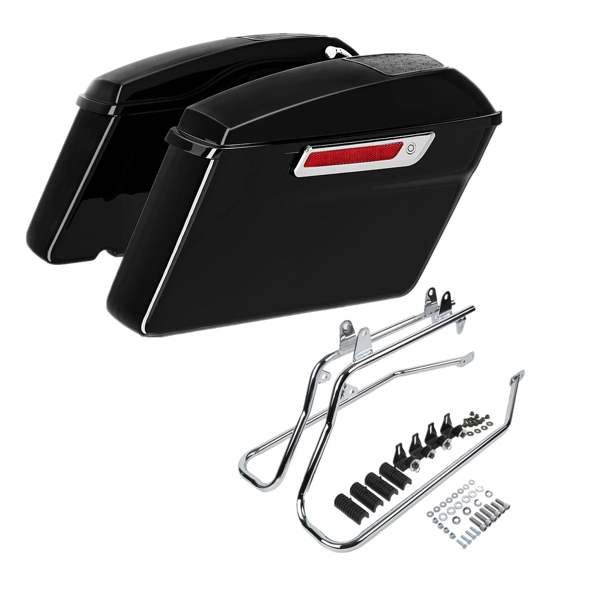 Saddlebag 6x9" Speaker Lid & Conversion Bracket For Harley Softail Fatboy 84-17