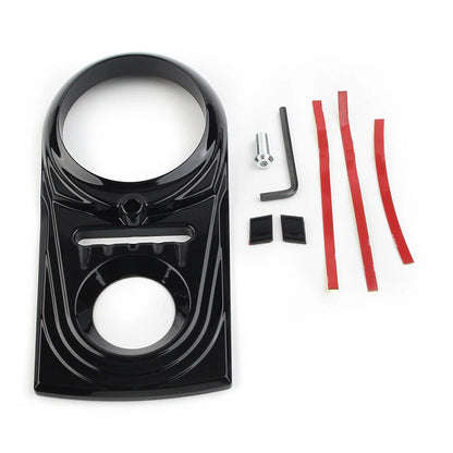 Dash Panel Insert Cover Cap Fit for Harley Softail FLSTC Street Glide Black USA