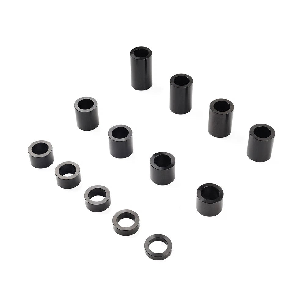 Black Wheel Axle Spacer Kit ID 3/4" OD 1 1/8" For Harley Softail Dyna Road King