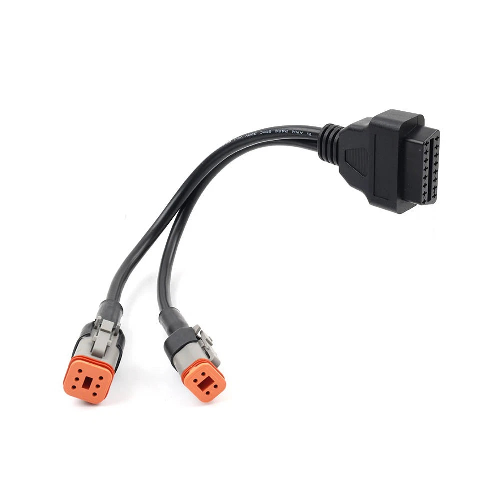 Motor 6 Pin 4 Pin to OBD2 Adapter Cable Diagnostic Scanner 2in1 For Harley US