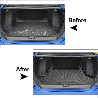 Black Rear Boot Cargo Liner Trunk Floor Mat Tray For Honda Civic Sedan 2016-2021