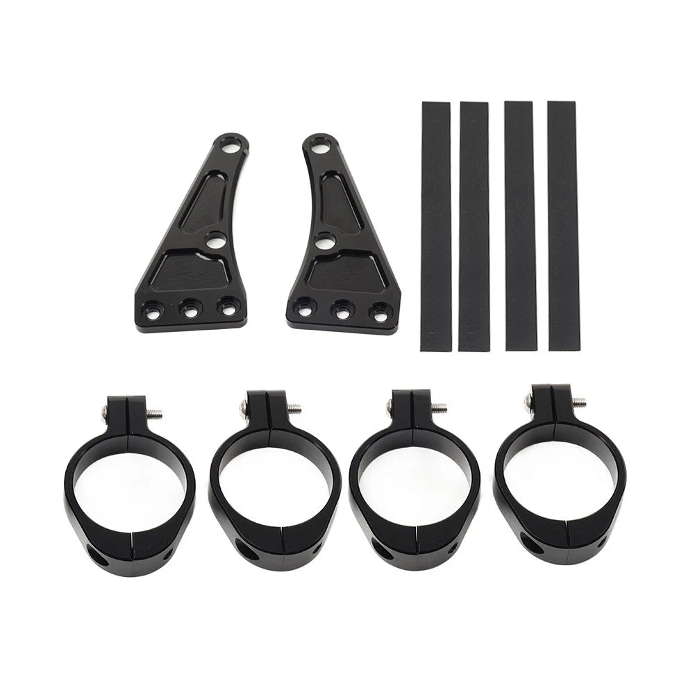 49MM Motorcycle Headlight Bracket Mount Clamp Fork Tube Holder For Harley