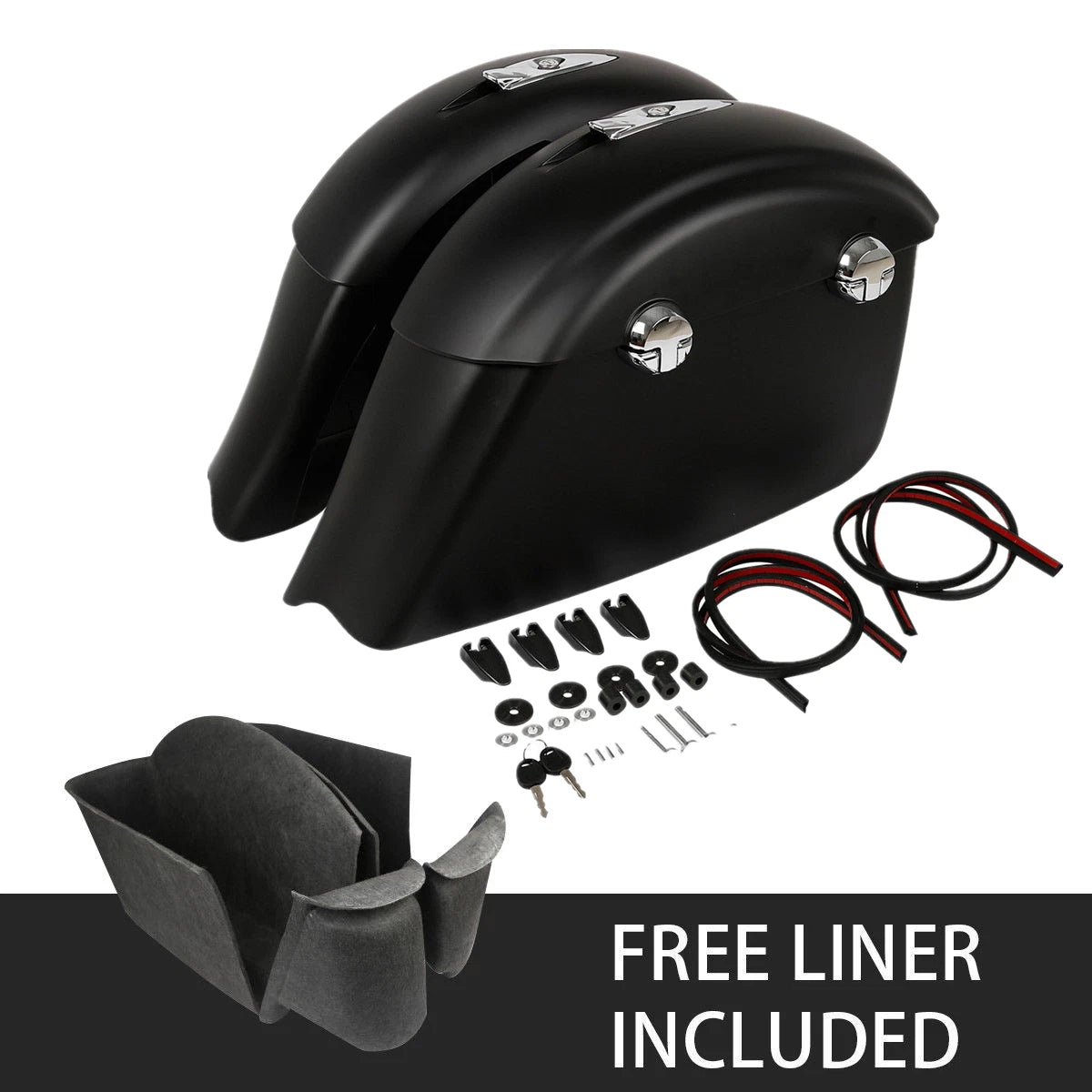 Saddlebag Electronic Latch Protector Rails Liner For Indian 2014-2018 Chieftain