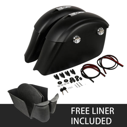 Saddlebag Electronic Latch Protector Rails Liner For Indian 2014-2018 Chieftain