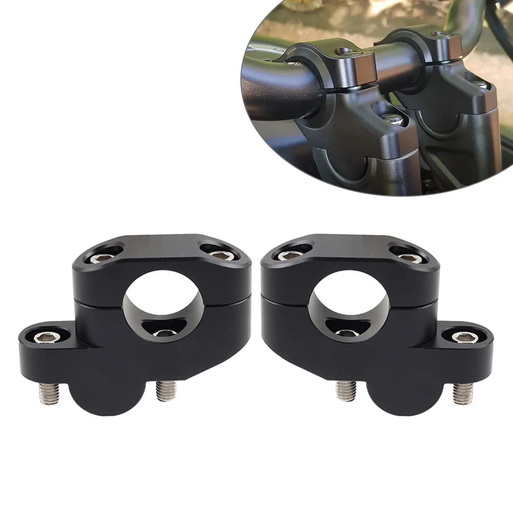 1 25mm Offset Handlebar Clamp Mount Riser For Honda For Suzuki For Yamaha