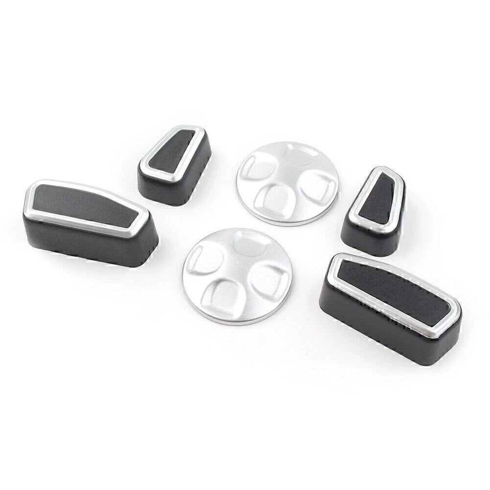 Inner Car Seat Adjustment Button Trim Cover 6pcs For Alfa Romeo Giulia 2017-2021