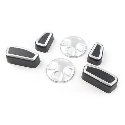 Inner Car Seat Adjustment Button Trim Cover 6pcs For Alfa Romeo Giulia 2017-2021