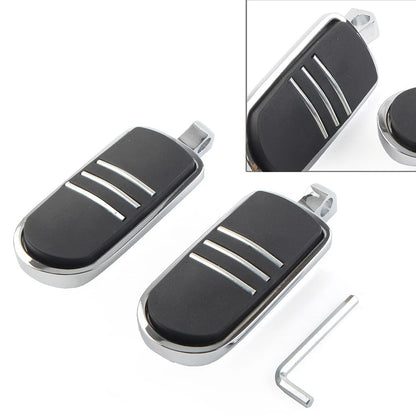 US 32mm 1.25" Male Foot pegs Footrest Pedal For Harley Iron XL 883 1200 Chrome