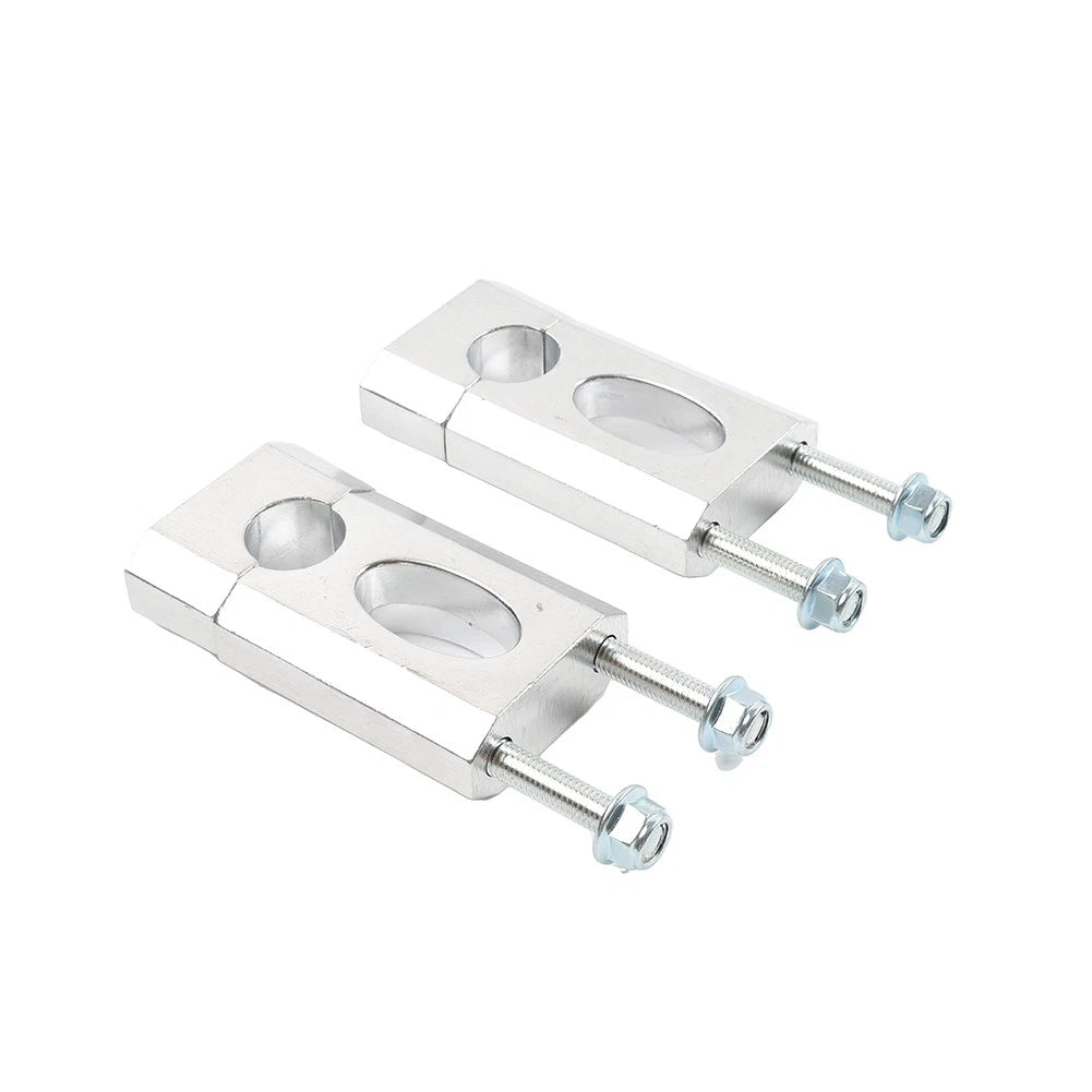 22mm 7/8'' Motor HandleBar Mount Clamp Risers For 50-125cc Dirt Pit Bike Silver