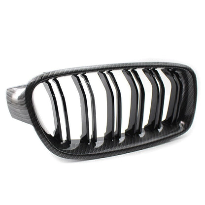 Front Frame Grille Grill M3 Style For BMW 3 Series F30 31 12-18 Carbon Black USA